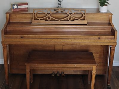 Kohler & Campbell Wood Upright Piano with Matching Bench