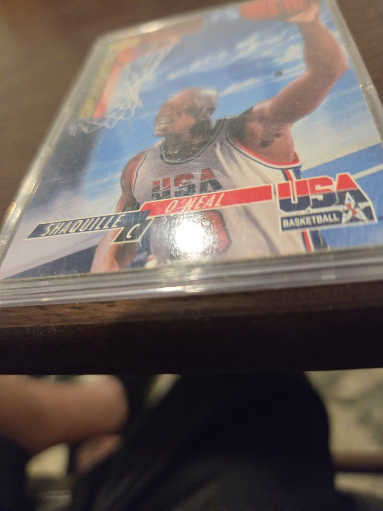 Shaquille O'Neal USA Basketball Upper Deck Card - Vintage NBA Collectible
