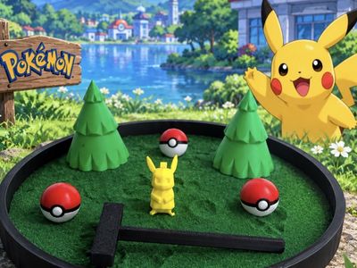 Pokemon Pikachu Zen Garden Kit with Mini Figurines and Rake