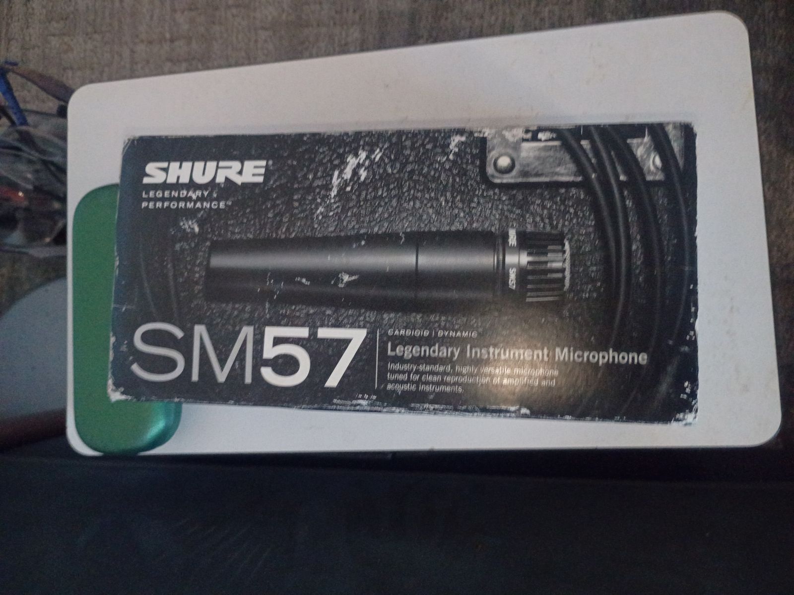Shure SM57-LC Instrument Microphone w/Table Tripod Stand