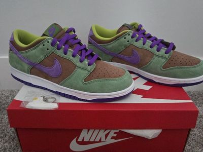 New Nike Dunk Low SP "Veneer" Sneakers - Men's US 10.5, Suede Upper