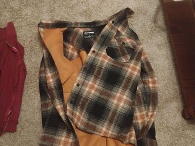 Dakine Men's Plaid Flannel Shirt - L, Long Sleeve, Lined for Warmth, Excellent Condition