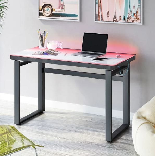 Tresanti Aurora 47” ODP760-D978 Adjustable Height Desk with LED Lighting 1782908 #105915