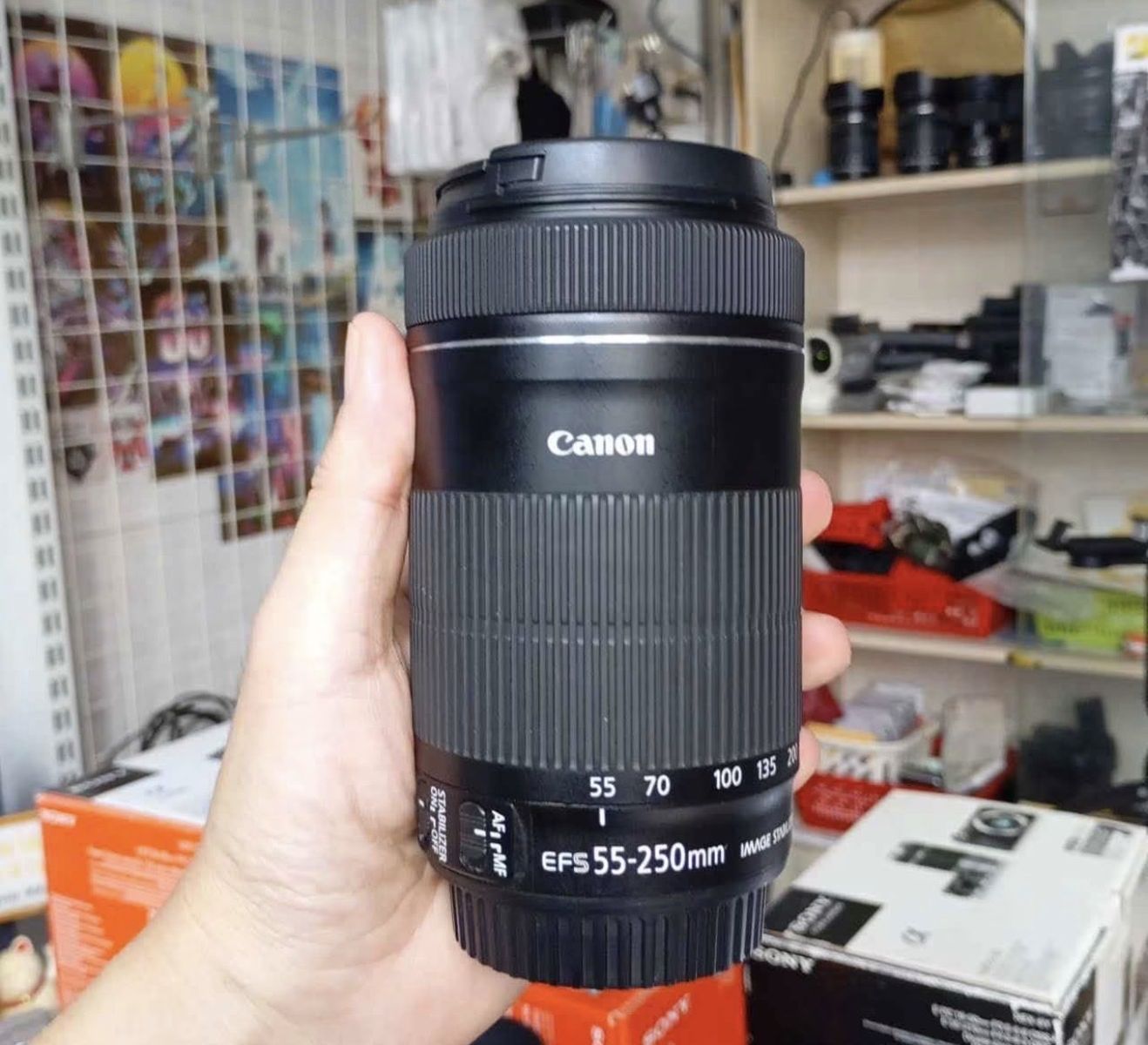 Lens efs 55-250mm stm Canon