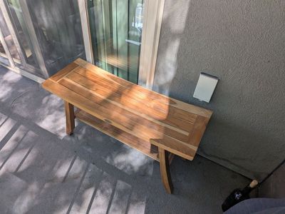 Teak bench