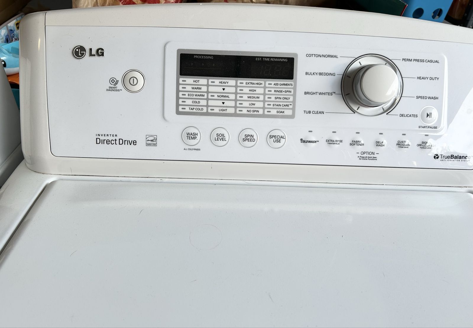 LG Washer Inverter Direct Drive True Balance