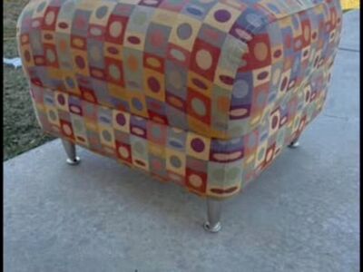Modern upholstered ottoman