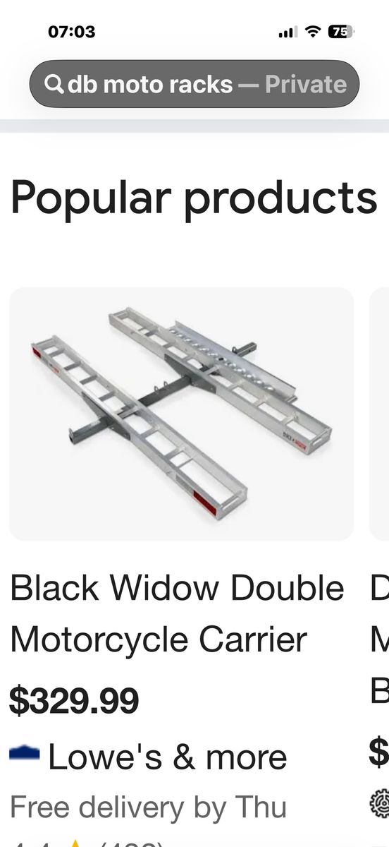 2 dirt bike hitch rack 