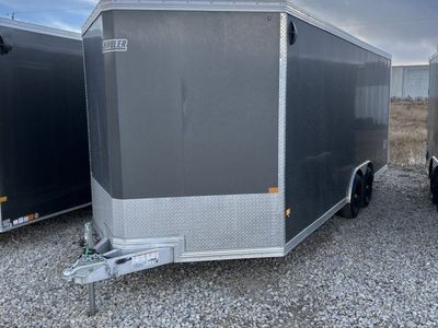 8.5x20 Alcom Aluminum EZ Hauler XLT Auto Trailer - 7'0" Interior - 10K GVWR - Ramp Door