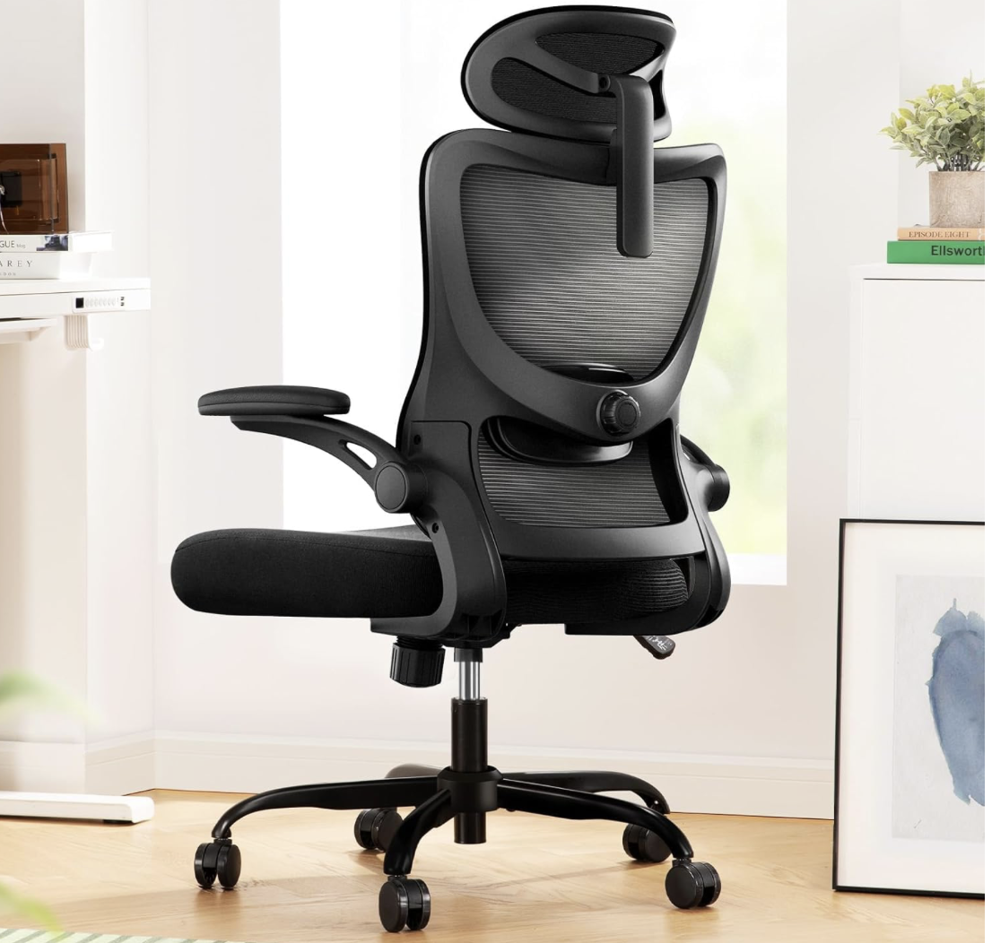 NEW Marsail Ergonomic Office Chair: Office Desk Chair with High Back Mesh Armrests and Headrest