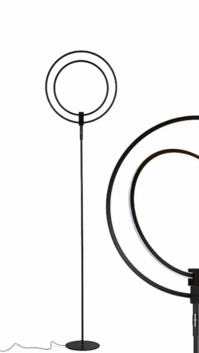 79 Grey Standard LED Floor Lamp