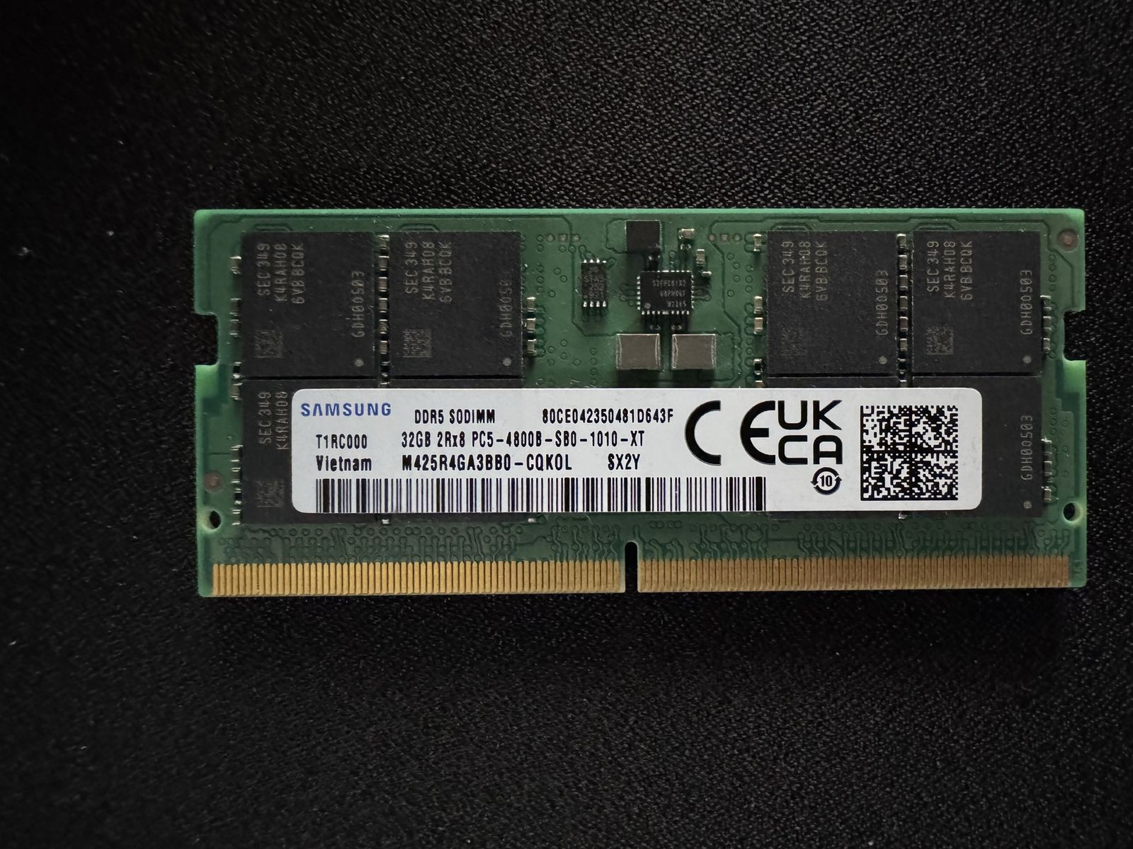 32GB Samsung DDR5 Laptop RAM – 4800MHz SODIMM