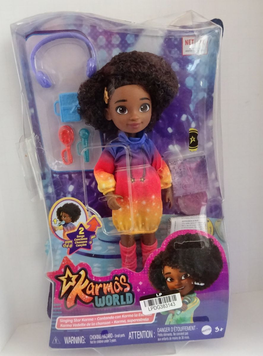 Karma’s World Singing Star Karma Doll 8.7" Mattel 2021