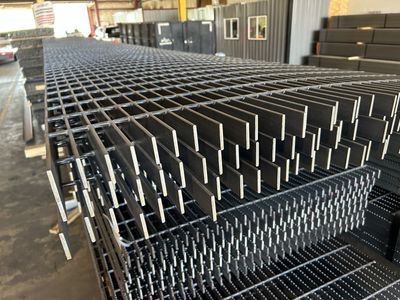 Steel Bar Grating In Stock! Bare Steel 1-1/2" x 3/16" x 36" x 240" - $792.00 each