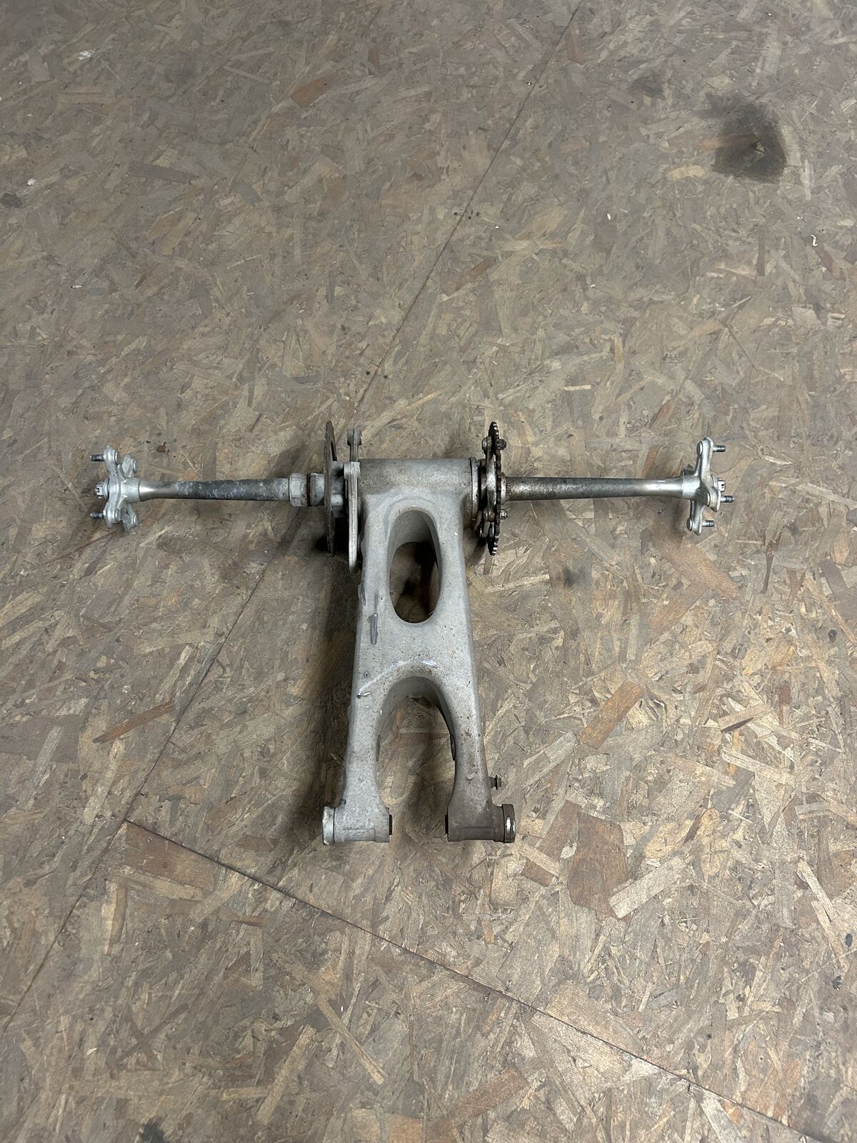 OEM 2007 Yamaha YFZ 450 Rear Swing Arm W/Sprocket & Rotor - Part# 5TG-22110-21-00