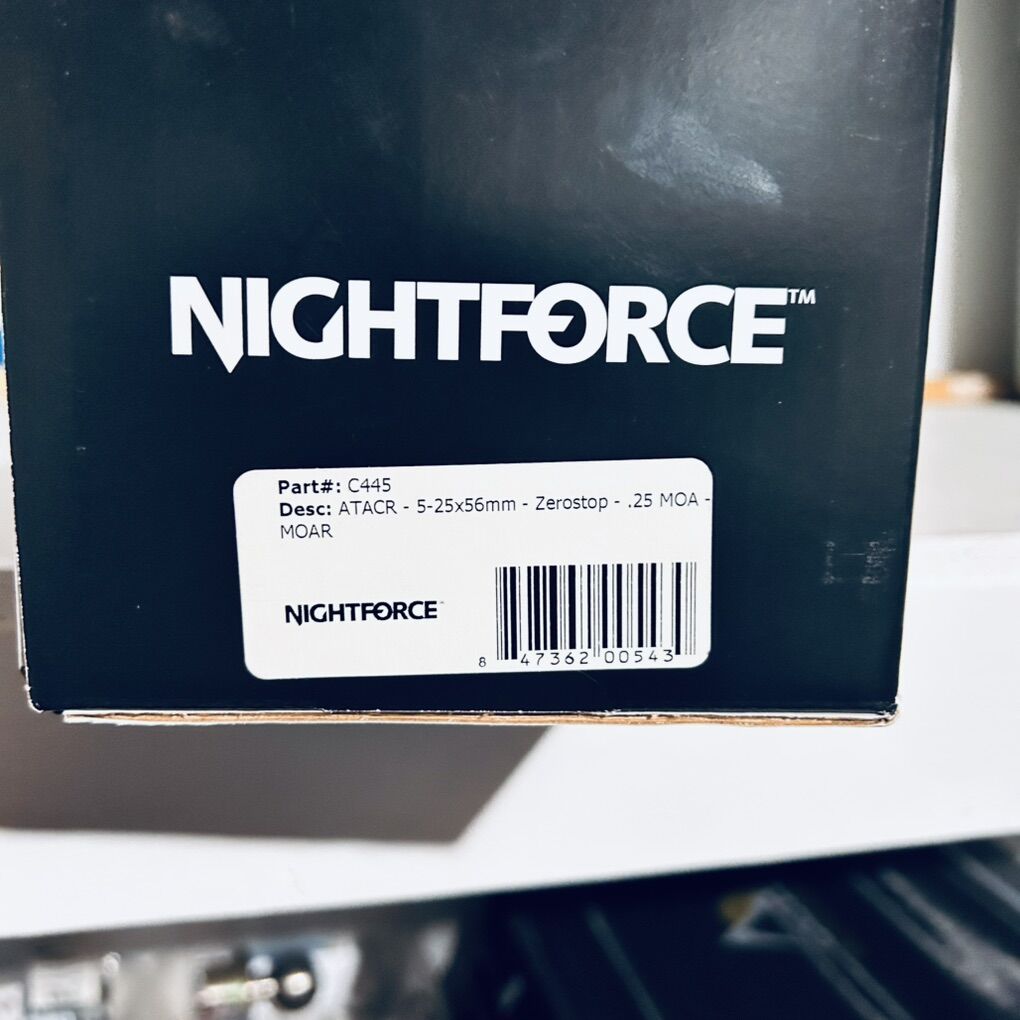 Nightforce ATACR 5x25-56 Sf2  C445 MOAR Scope