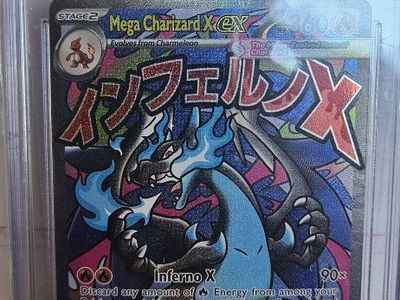 CGC Pristine 10 Mega Charizard X ex 023 Black Star Promos Pokémon Card