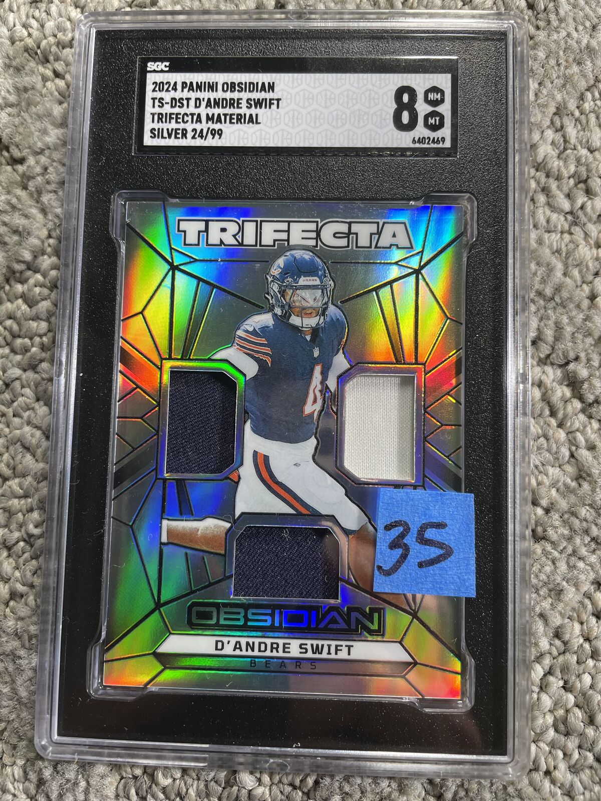 D’Andre Smith Chicago Bears graded slabs