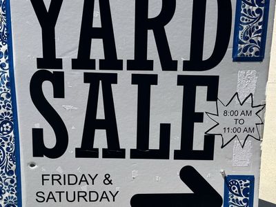 Multi Family Yard Sale Announcement - Saturday Aug 1st 8:00 AM to 11:00 AM