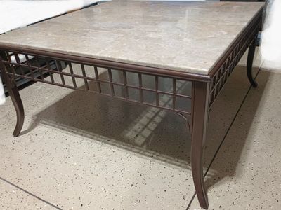 Large square Marble Top coffee table