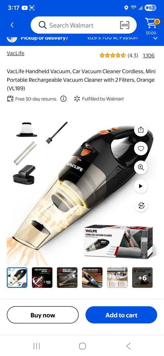 VacLife handheld vacuum