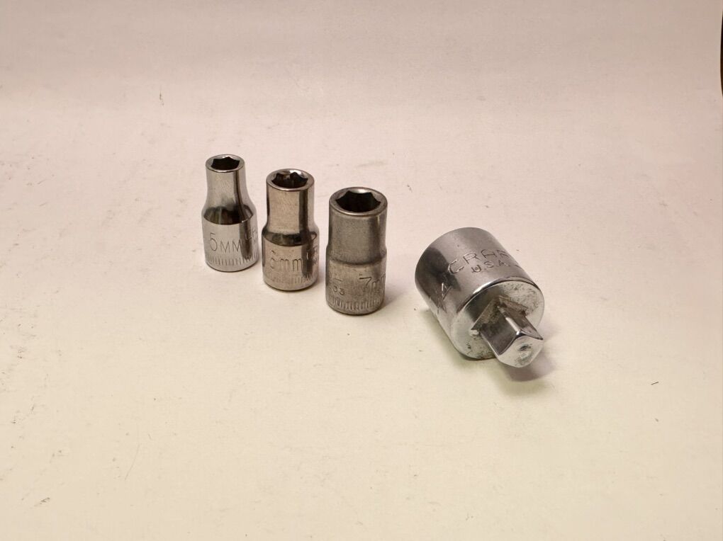 Craftsman 3/8 to 1/4 Adapter Metric 7 6 5 Sockets