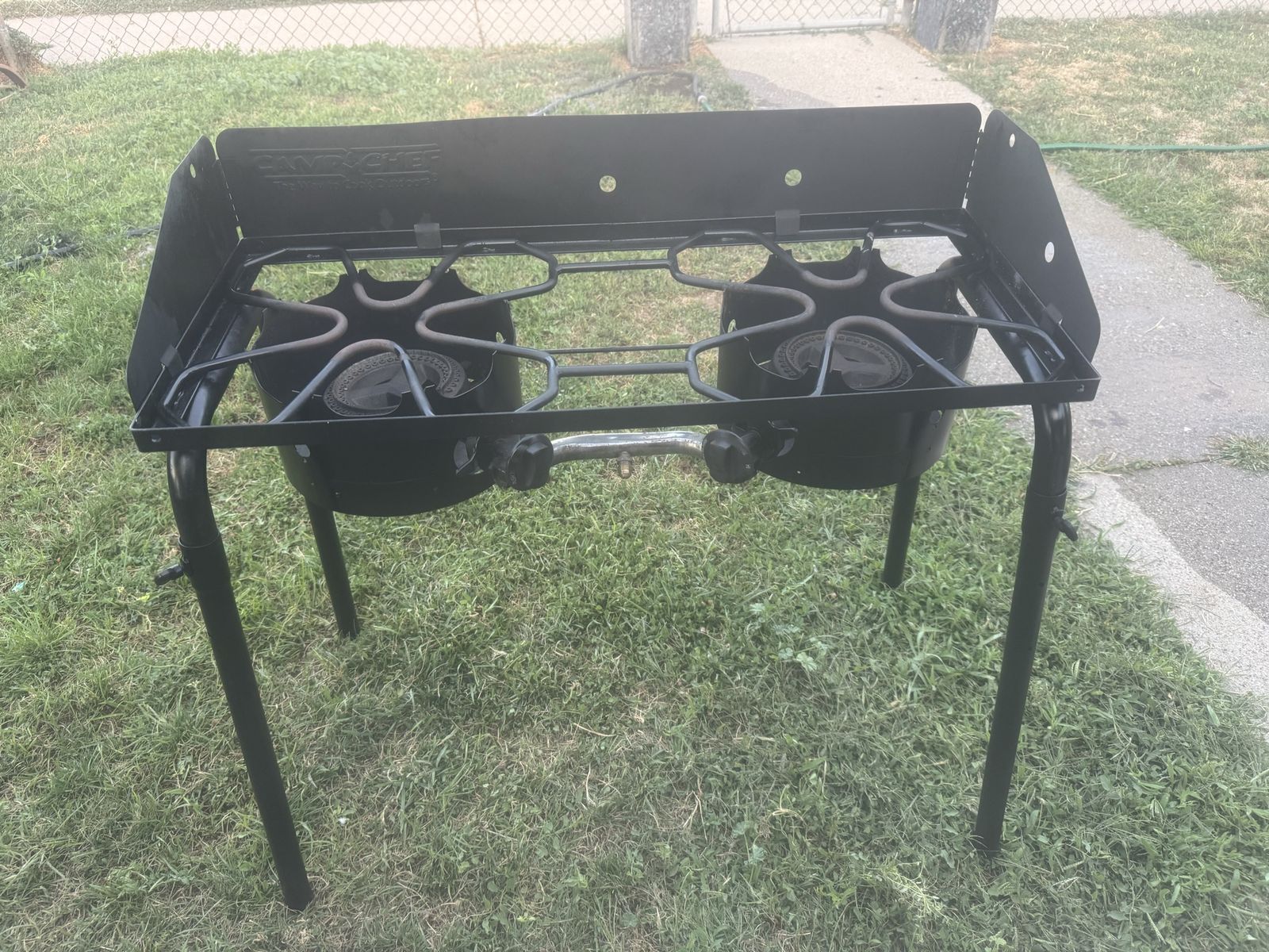 Camp Chef Two-Burner Outdoor Camping Stove with Wind Baffle