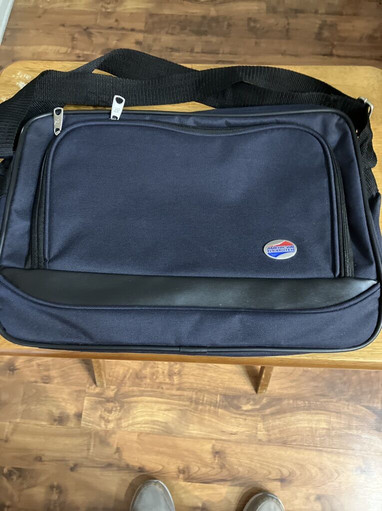 Navy Blue American Tourister Blue Shoulder Bag