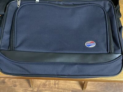 Navy Blue American Tourister Blue Shoulder Bag