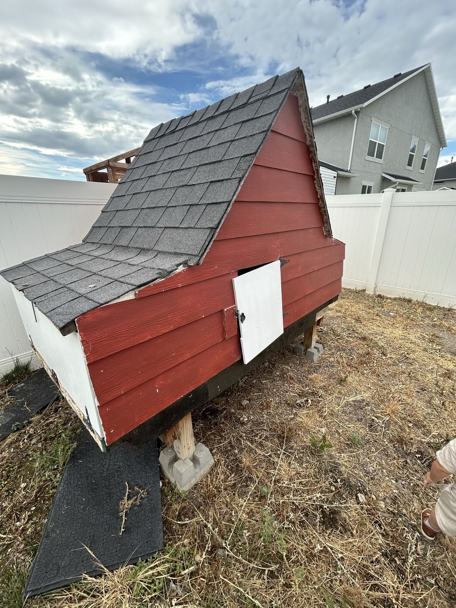 Used Red Chicken Coop