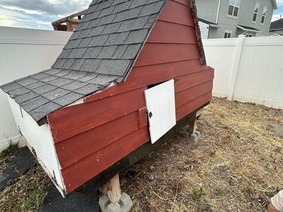 Used Red Chicken Coop