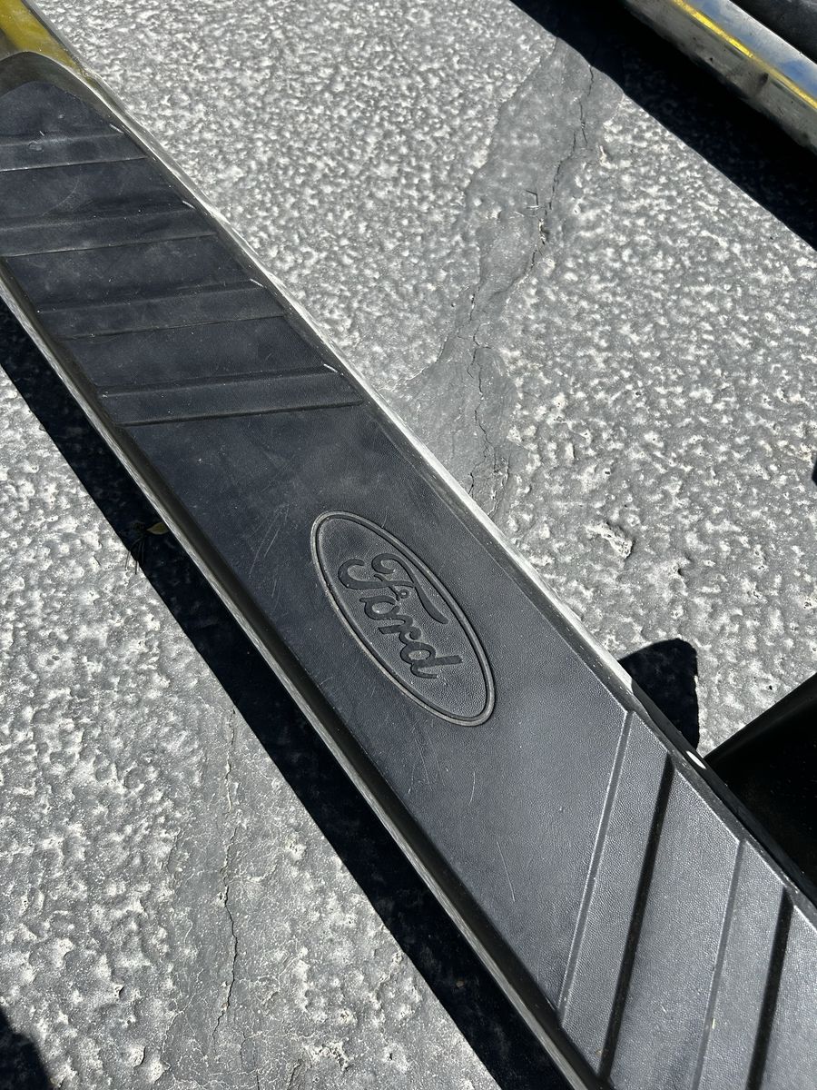 OEM Ford F-150 Chrome Running Boards with Brackets - Used