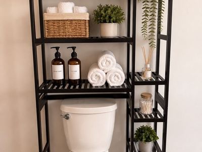 Modern Over-The-Toilet Bathroom Storage