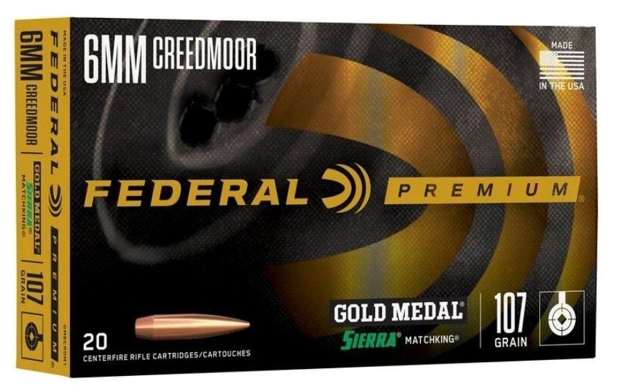 6MM creedmoor Federal Sierra Matchking Gold Medal