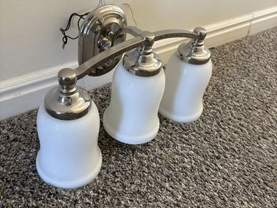Stainless bathroom light