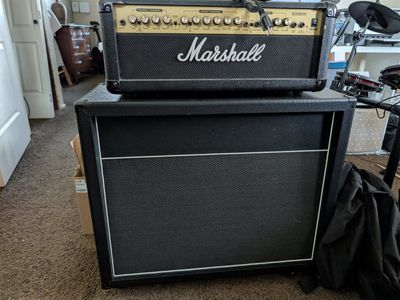 Marshall G100rcd 100W Guitar Amplifier Head & 2x12 Speaker Cabinet Vintage 30s 8 ohm.