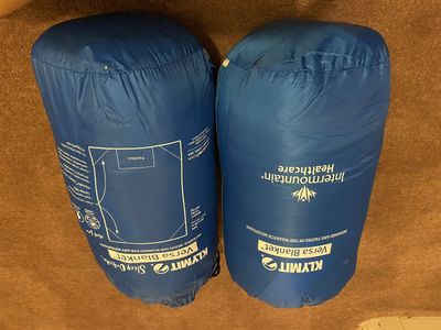 Klymit Versa Blanket - Blue Packable Multi-Use Lightweight Camping Blanket (1.3 lbs)