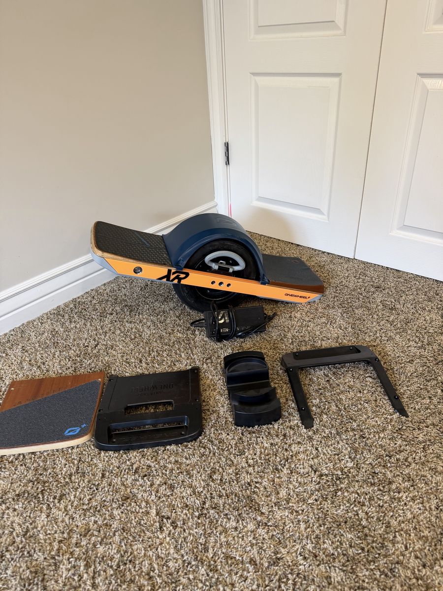 Onewheel+ XR Electric Skateboard with Fender, Charger & Extra Footpads