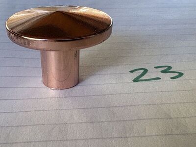 Vintage NOS Mid Century Modern knobs Washington Brand made in USA brand new, cabinet drawer pulls MCM Chrome, gold