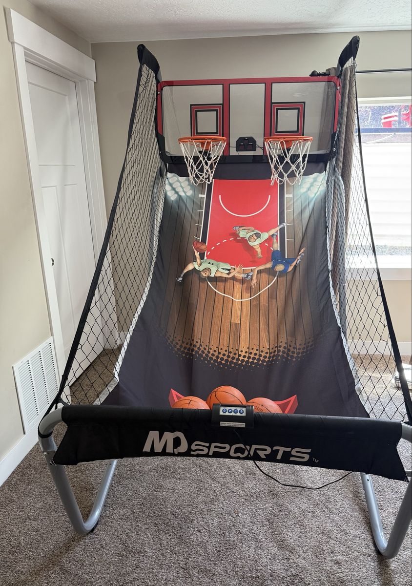 MD Sports Arcade-Style 2-Player Indoor Mini Basketball Hoop Game
