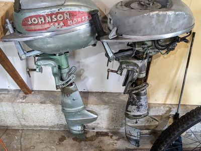 Two 1947 Johnson TD 20 motors