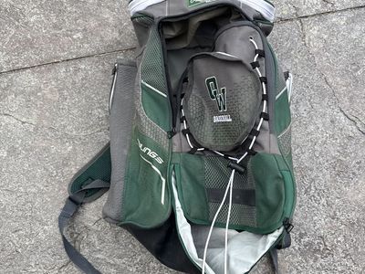 Rawlings GW Baseball Backpack - Green/Gray Team Gear, Excellent Condition, Large Capacity