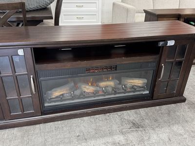 Fireplace Console TV Stand USED Good 78"