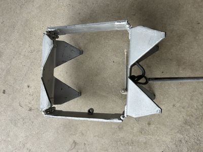 Used Galvanized Steel Boat box anchor.
