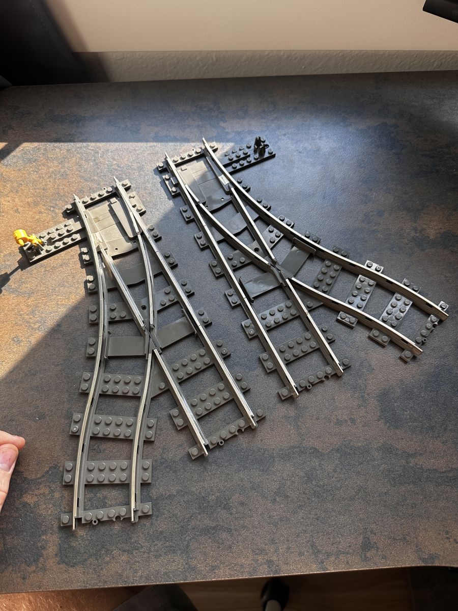 Lego 9 volt switch tracks