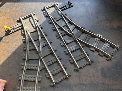 Lego 9 volt switch tracks