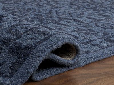 Safavieh Wool Blue Patterned Tufted Area Rug 9x9 Square