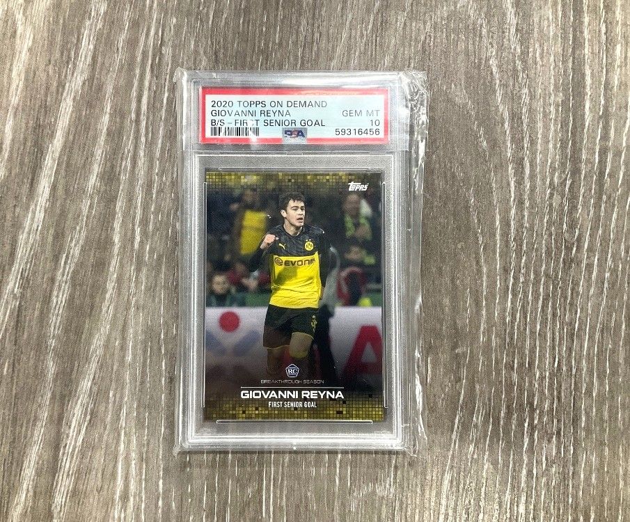 2020 TOPPS ON DEMAND GIOVANNI REYNA FIRST SENIOR GOAL CARD