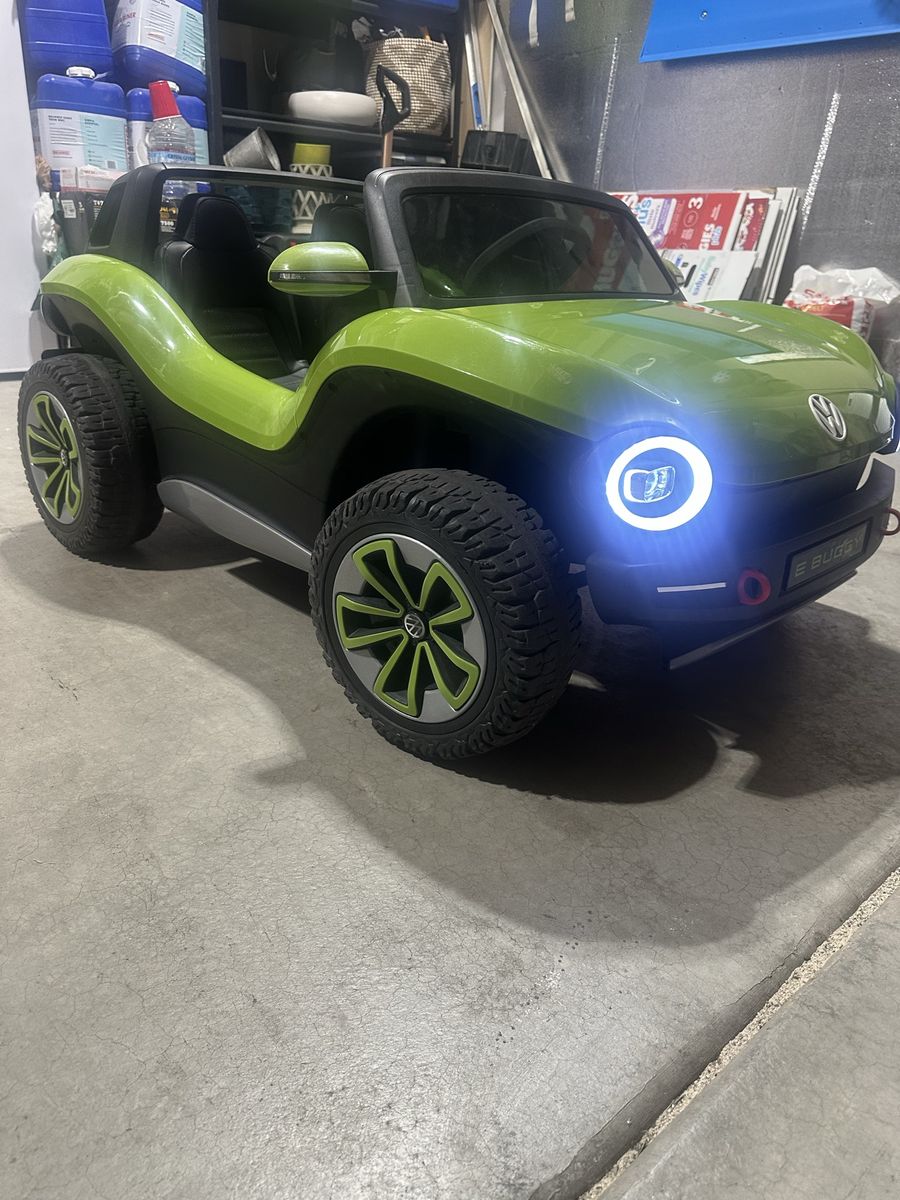 Kid Trax VW Volkswagen e-Buggy 12V Ride-On Toy Green - Electric Battery Powered Car