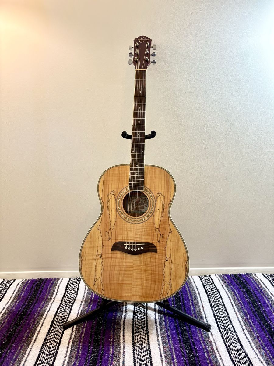 Oscar Schmidt Spalted Maple Acoustic Guitar